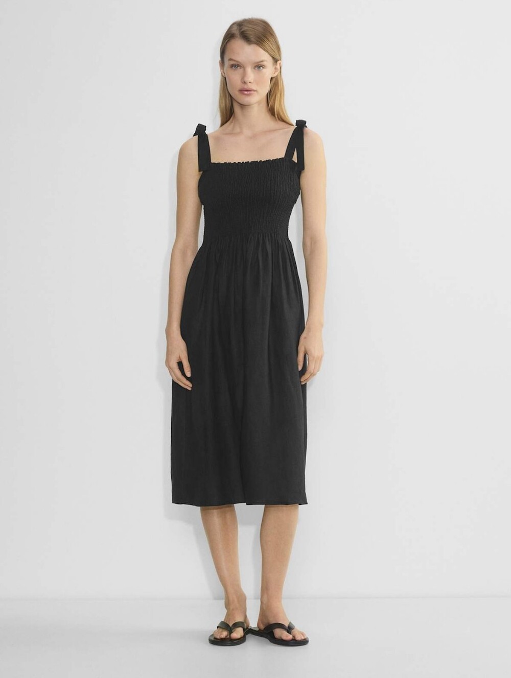 Aritzia Golden Hour Linen Dress - S